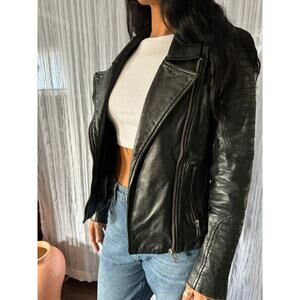BB Dakota Genuine Leather Biker Jacket